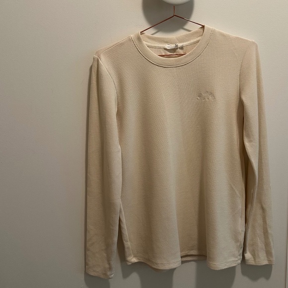 THE UPSIDE Long Sleeve Cream Top - Picture 1 of 3